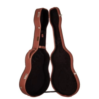 هاردکیس گیتار کلاسیک چرم و چوب رمزدار سایز 4/4