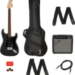 پکیج گیتار الکتریک فندر Fender SQUIER AFFINITY STRATOCASTER HSS PACK Charcoal Frost Metallic آکبند