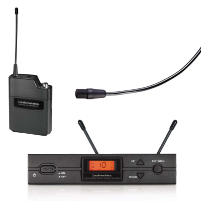 میکروفون یقه ای بی سیم آدیو تکنیکا Audio Technica ATW 2110 b P 1 آکبند 1