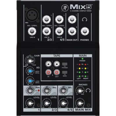 میکسر صدا مکی Mackie Mix 5 کارکرده در حد نو با کارتن