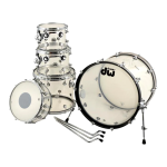 درام آکوستیک دی دابلیو DW Drums DDAC 2215 CL Design Series 5 Piece Shell Pack Clear Acrylic آکبند