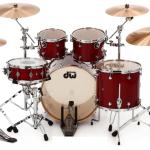 درام آکوستیک دی دابلیو DW Drums DDLG 2215 CS Design Series 5 Piece Shell Pack Cherry Stain آکبند