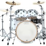 درام آکوستیک دی دابلیو DW Drums DDLG 2215 WH Design Series 5 Piece Shell Pack Gloss White آکبند