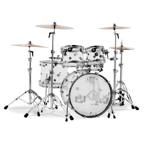 درام آکوستیک دی دابلیو DW Drums DDAC 2215 CL Design Series 5 Piece Shell Pack Clear Acrylic آکبند - donyayesaaz.com