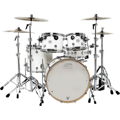 درام آکوستیک دی دابلیو DW Drums DDLG 2215 WH Design Series 5 Piece Shell Pack Gloss White آکبند 2