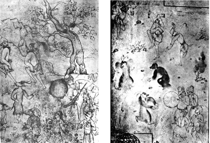 تمبک در دو نقاشی ایرانی
