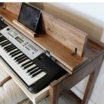 میز پیانو چوب طبیعی آکبند