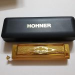 ساز دهنی کروماتیک حرفه ای هوهنر Hohner M 27099 روکش طلا کارکرده تمیز با کارتن